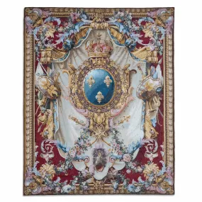 Large Coat of Arms Tapestry (Red Background)