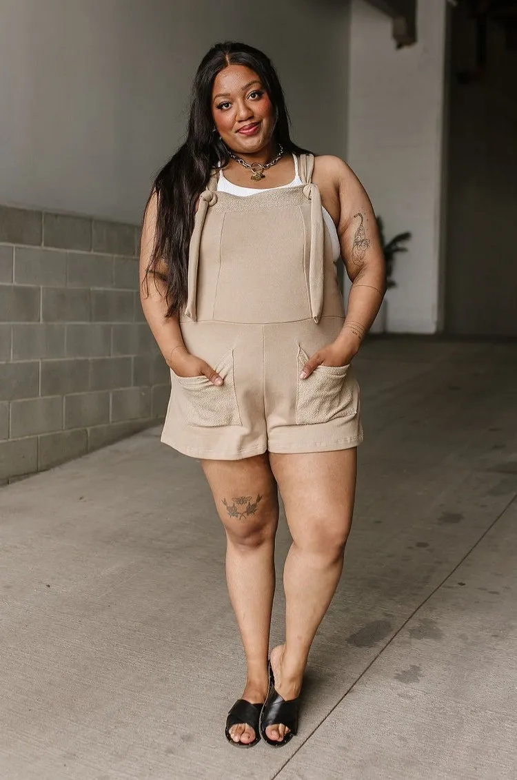 Logan Romper - Taupe