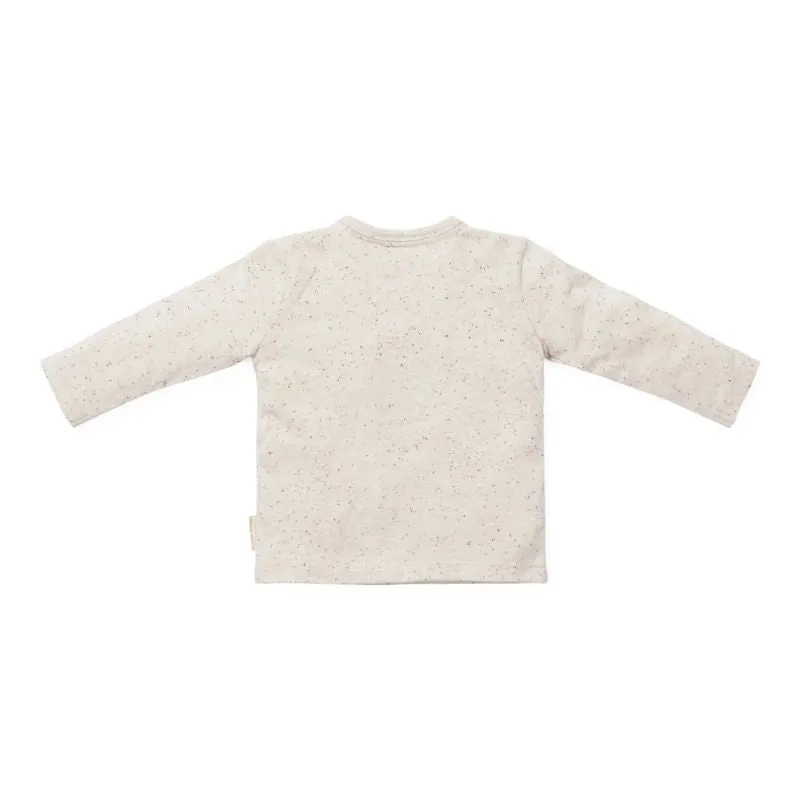 Long Sleeve Wrap Cardigan - Sand