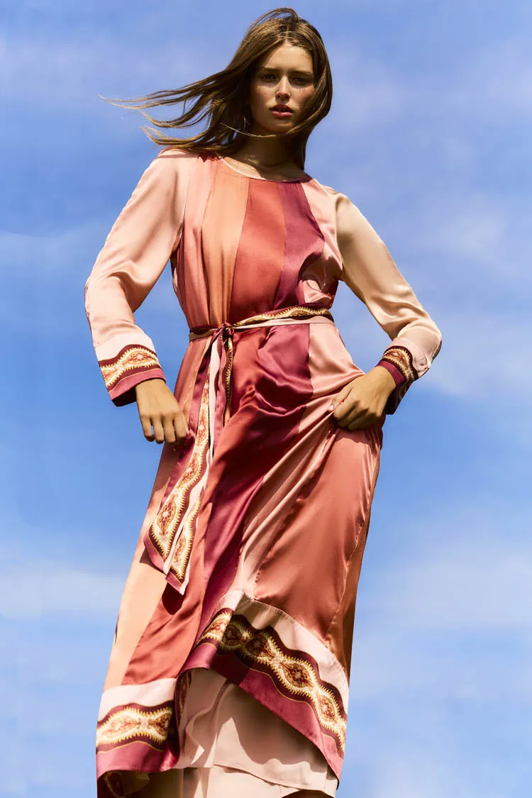 Lucky Sunray Dress in Rose