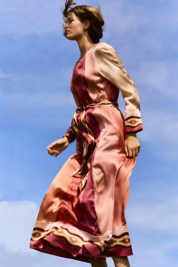 Lucky Sunray Dress in Rose