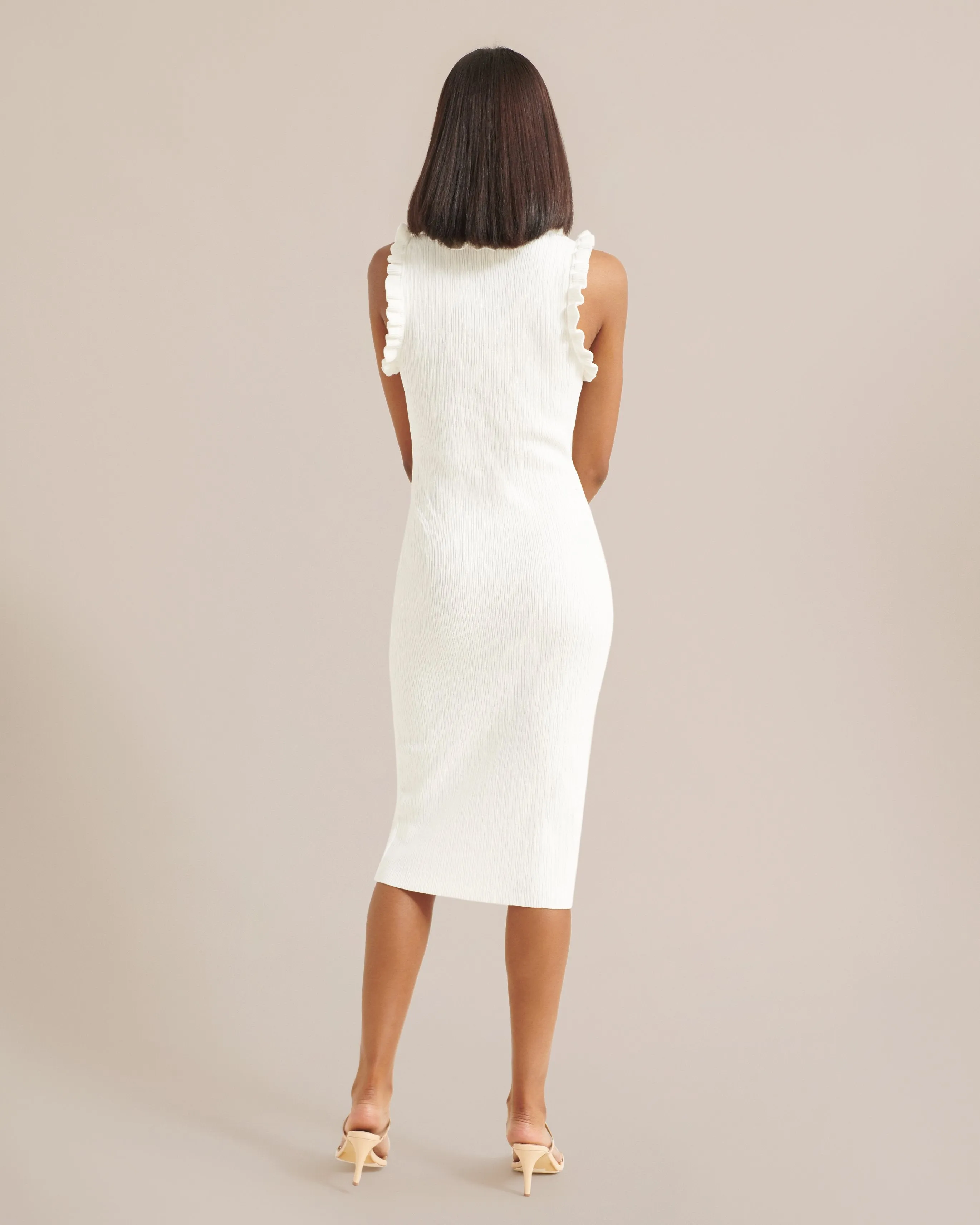 Madelyn Ruffle Trim Midi Dress