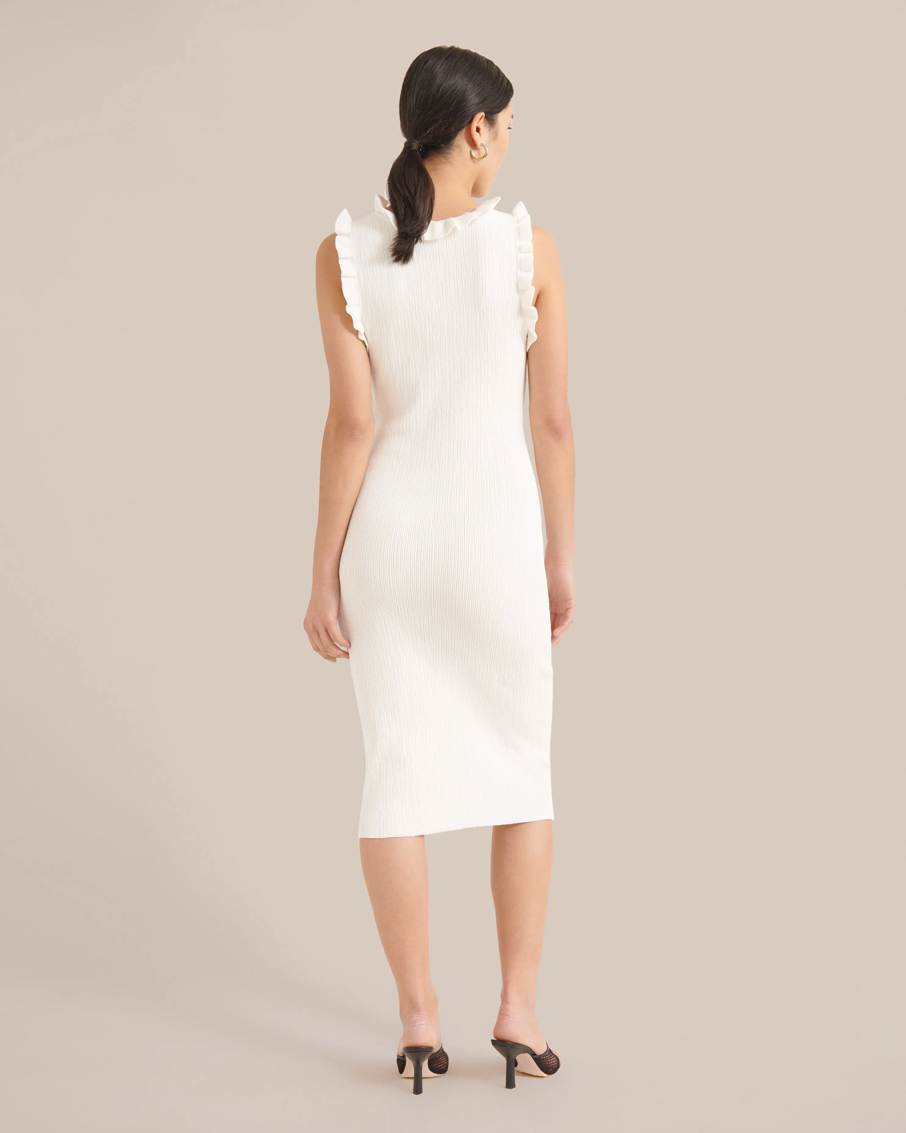 Madelyn Ruffle Trim Midi Dress