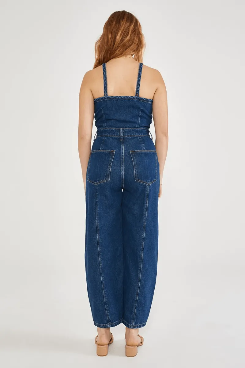 Milou Jumpsuit in Midnight Dive