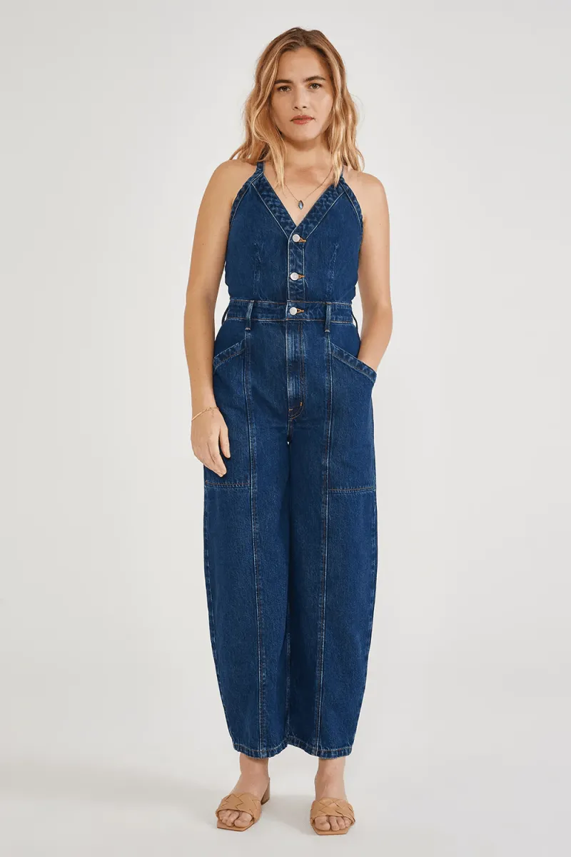 Milou Jumpsuit in Midnight Dive
