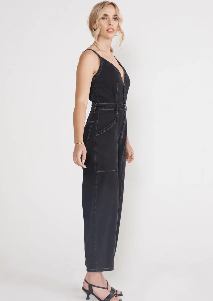 Milou Jumpsuit in Obsidian