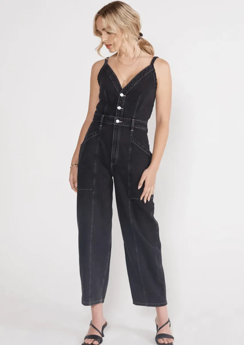 Milou Jumpsuit in Obsidian