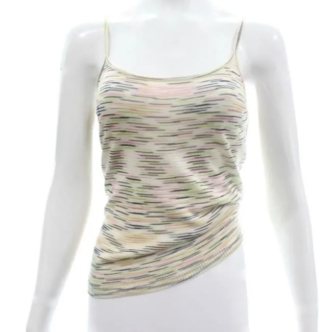 Missoni Pink Brown Gold Lime White Top Cardigan Twin Set