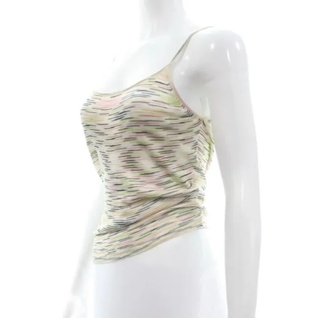 Missoni Pink Brown Gold Lime White Top Cardigan Twin Set
