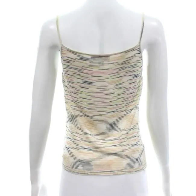 Missoni Pink Brown Gold Lime White Top Cardigan Twin Set