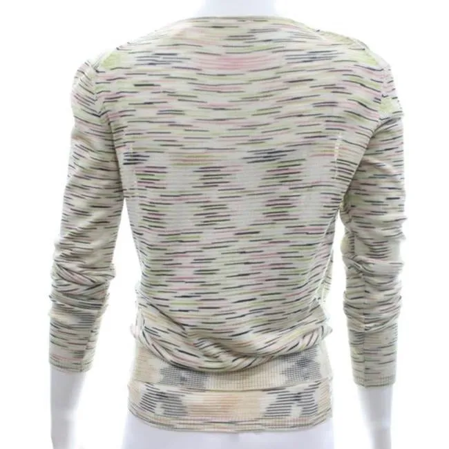 Missoni Pink Brown Gold Lime White Top Cardigan Twin Set