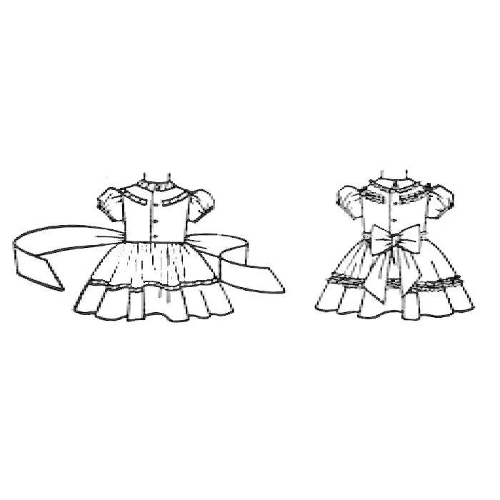 PDF - 1950's Sewing Pattern: Girl's Toddler's Pretty Dress & Coat, Size 3 - Chest 22” (55.9cm) - Instantly Print at Home
