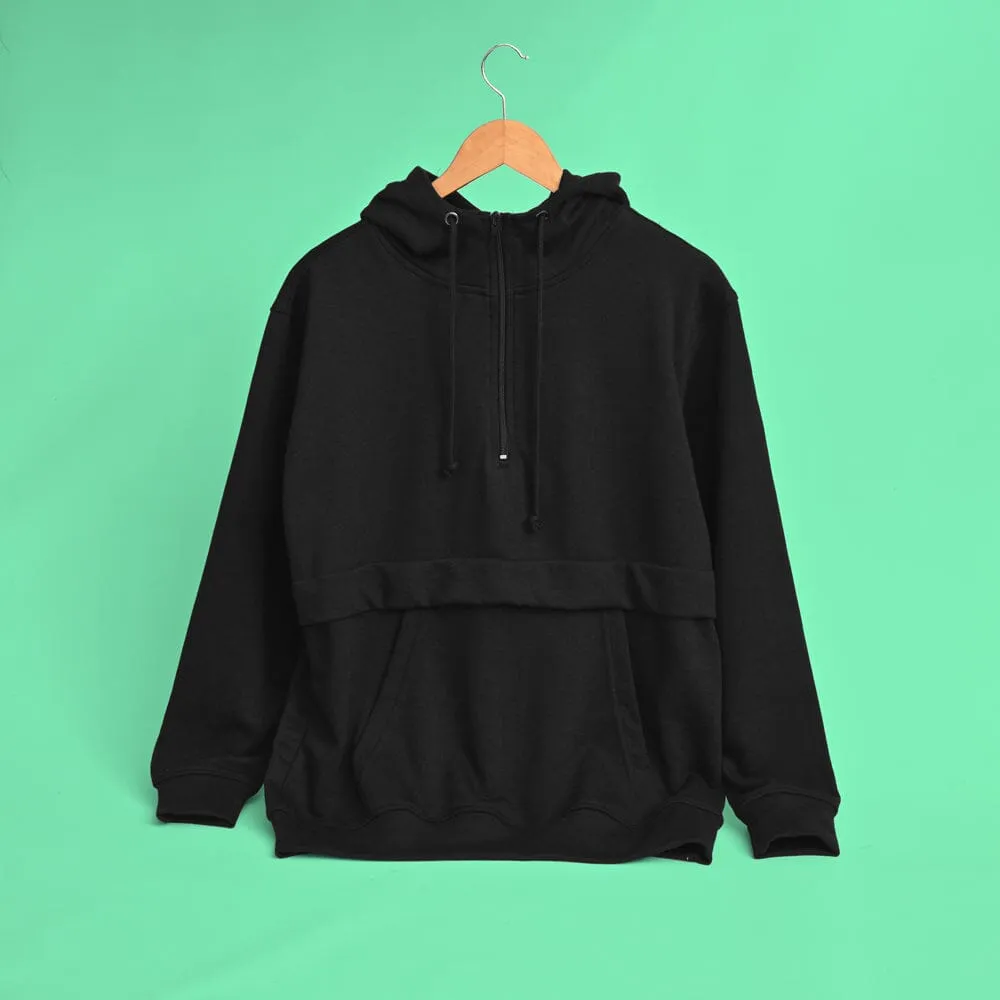 Polo Republica Men's Antwerp Quarter Zipper Terry Hoodie