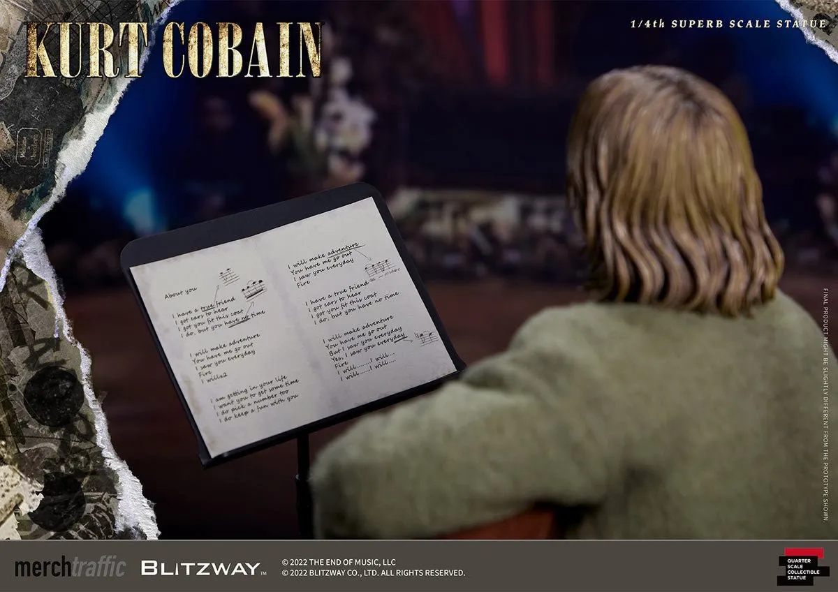 PRE-ORDER: Blitzway Nirvana Kurt Cobain 1/4 Superb Scale Statue