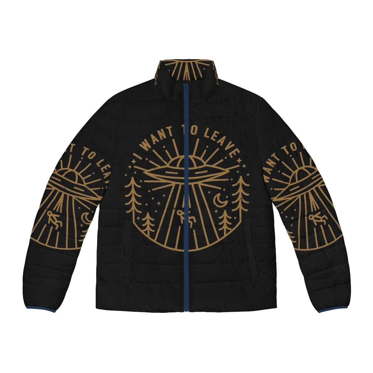 "The X-Files Inspired 'I Want to Leave' Puffer Jacket"