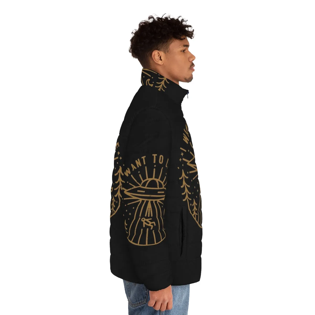 "The X-Files Inspired 'I Want to Leave' Puffer Jacket"