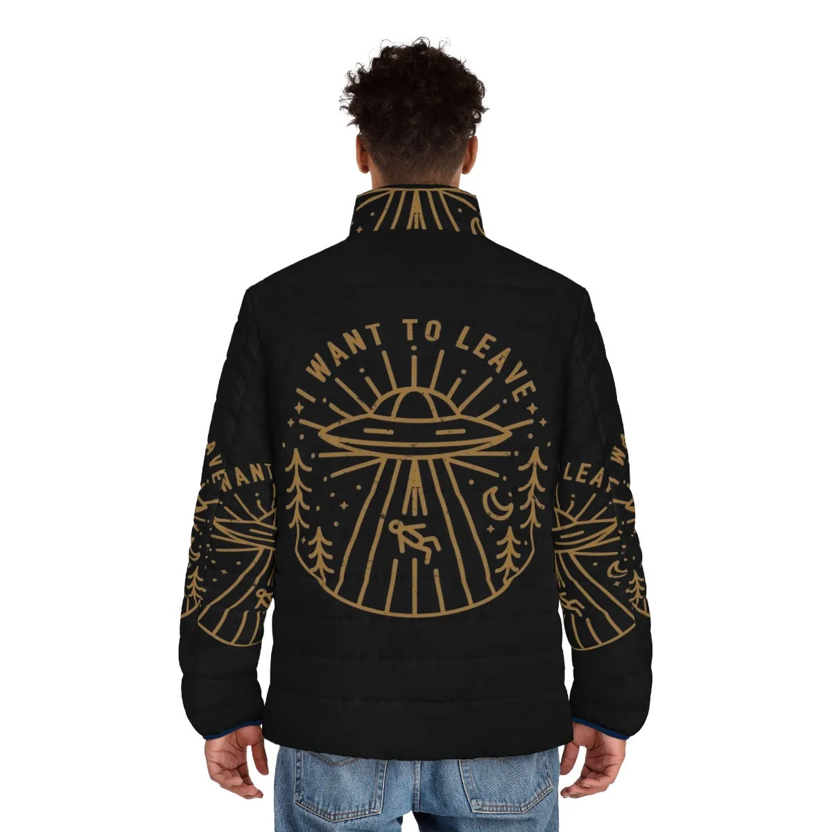 "The X-Files Inspired 'I Want to Leave' Puffer Jacket"