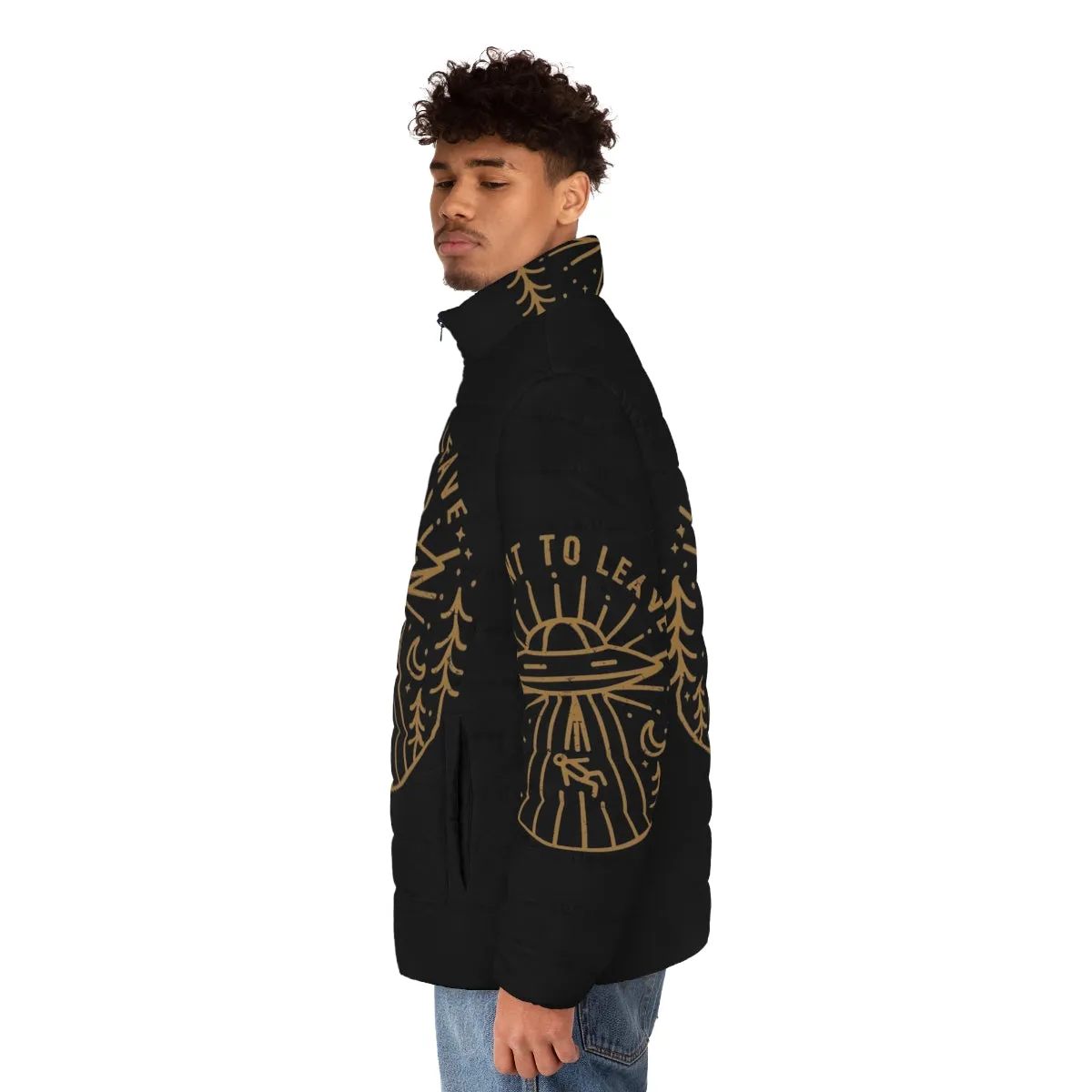 "The X-Files Inspired 'I Want to Leave' Puffer Jacket"