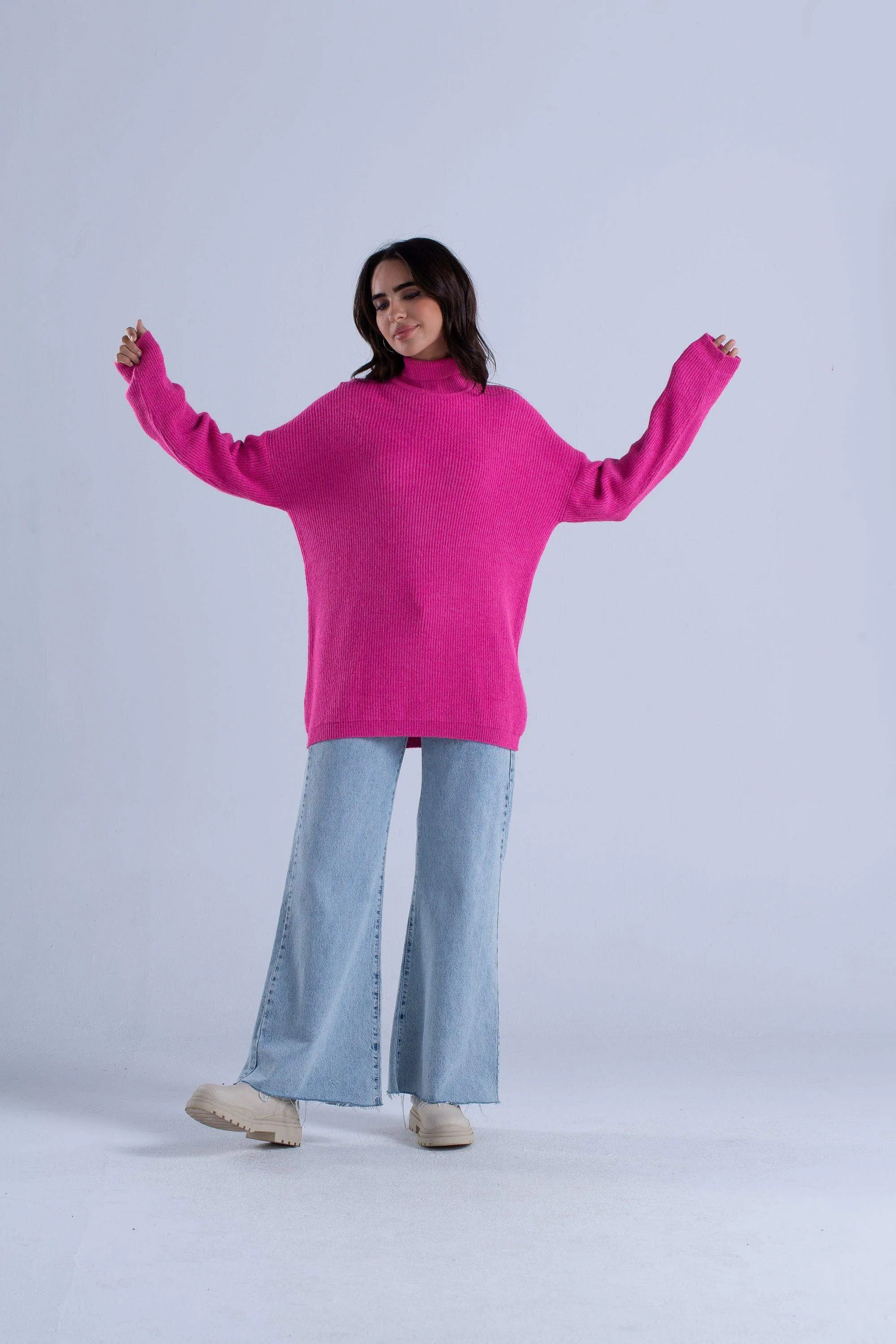 Ribbed Oversized Pullover