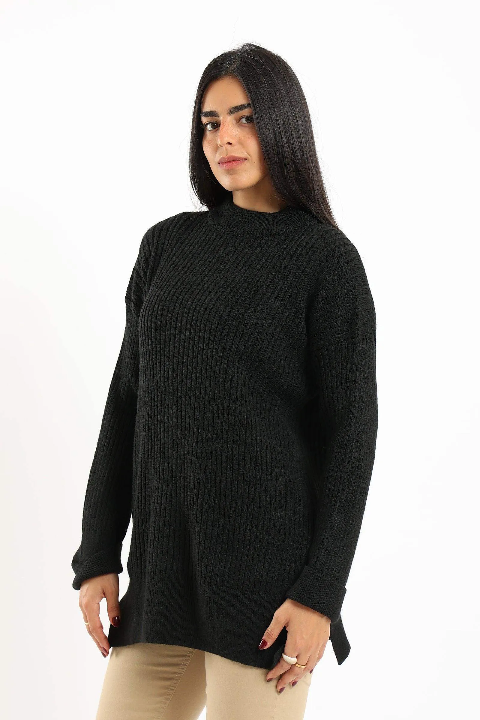 Ribbed Oversized Pullover