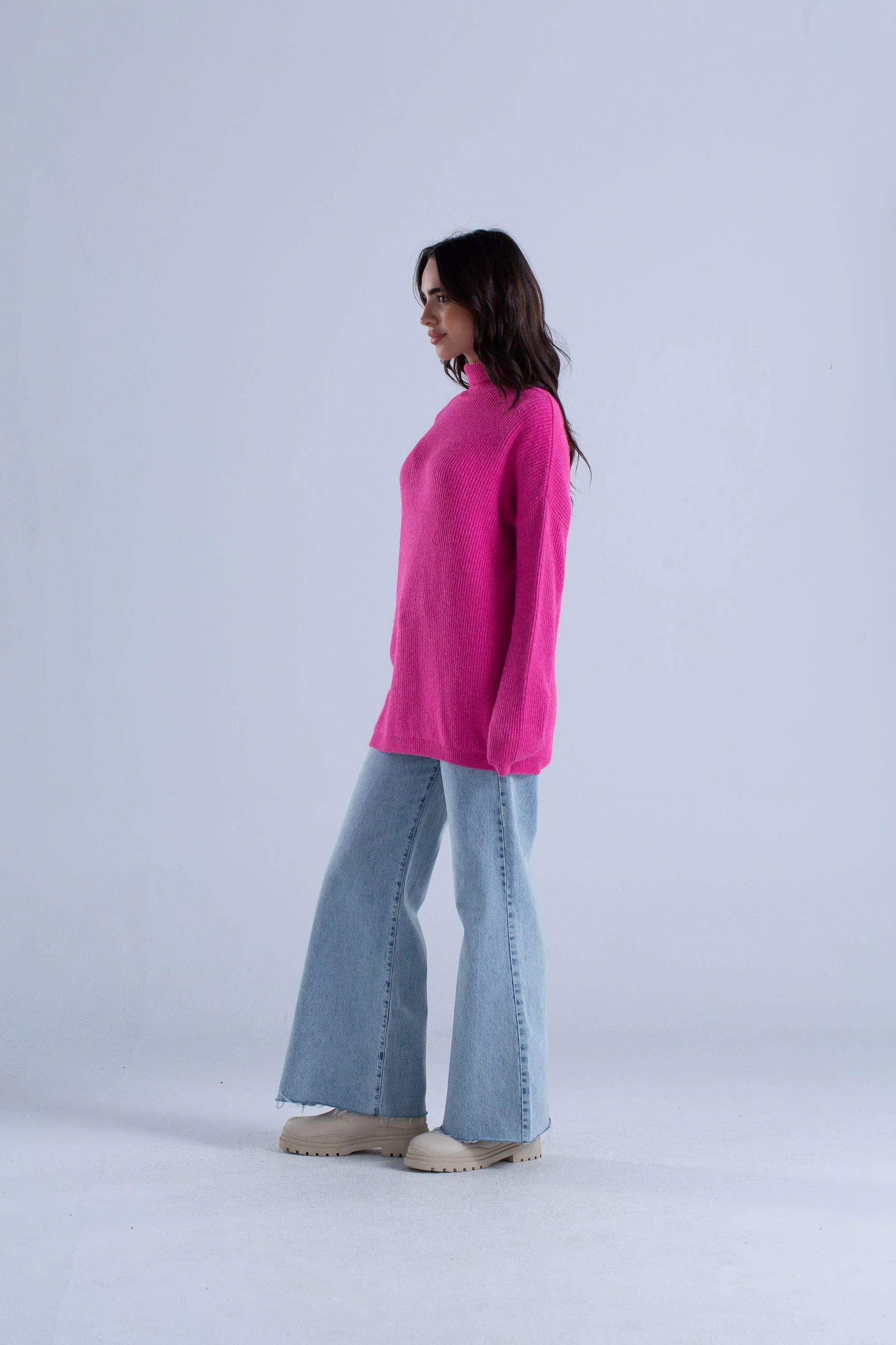Ribbed Oversized Pullover
