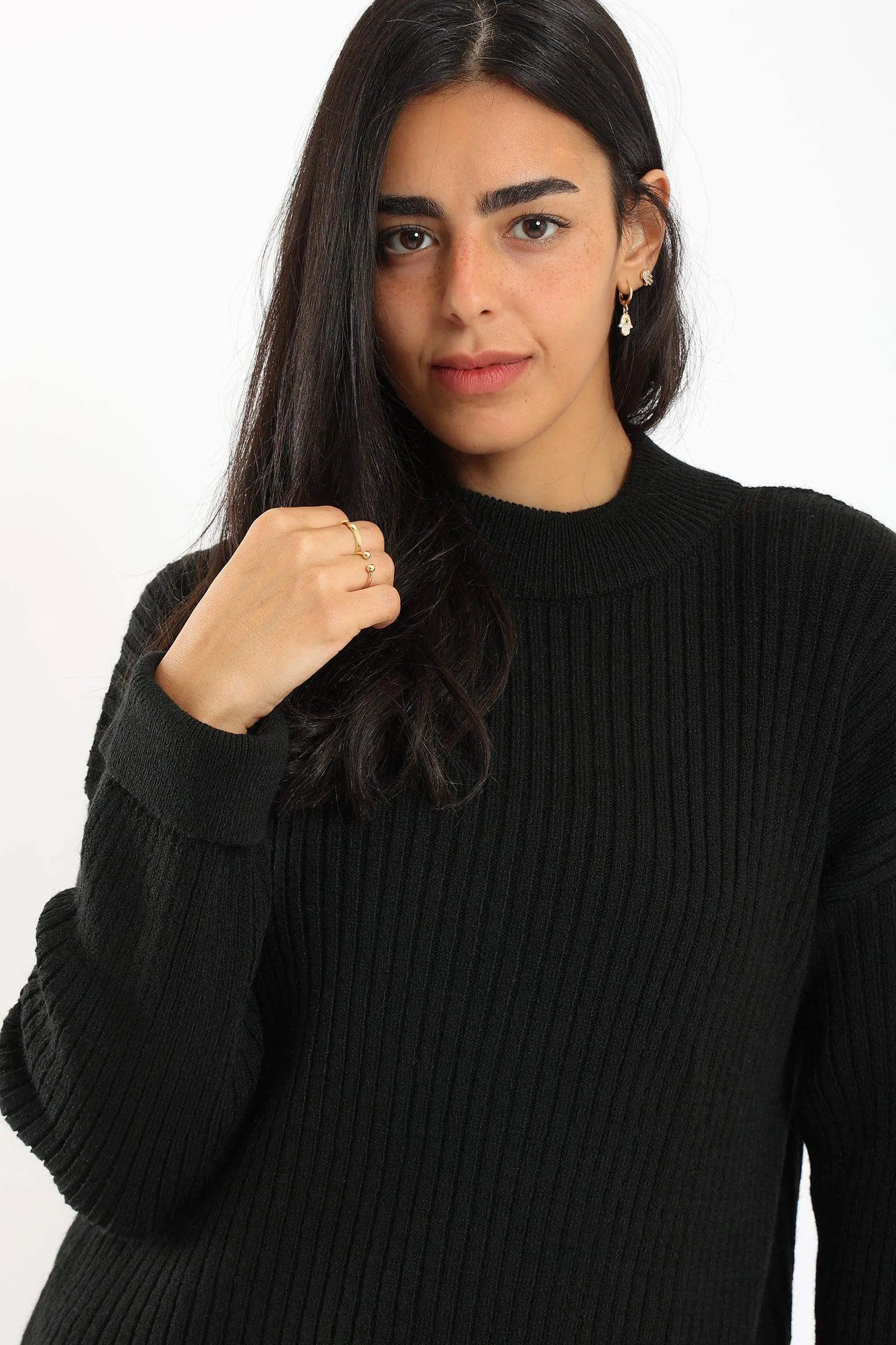 Ribbed Oversized Pullover