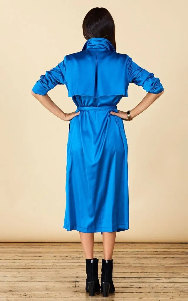 Riley Trenchcoat In Blue