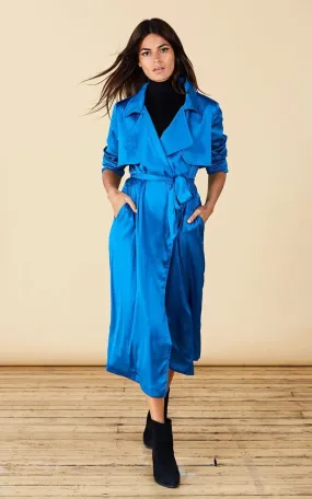 Riley Trenchcoat In Blue