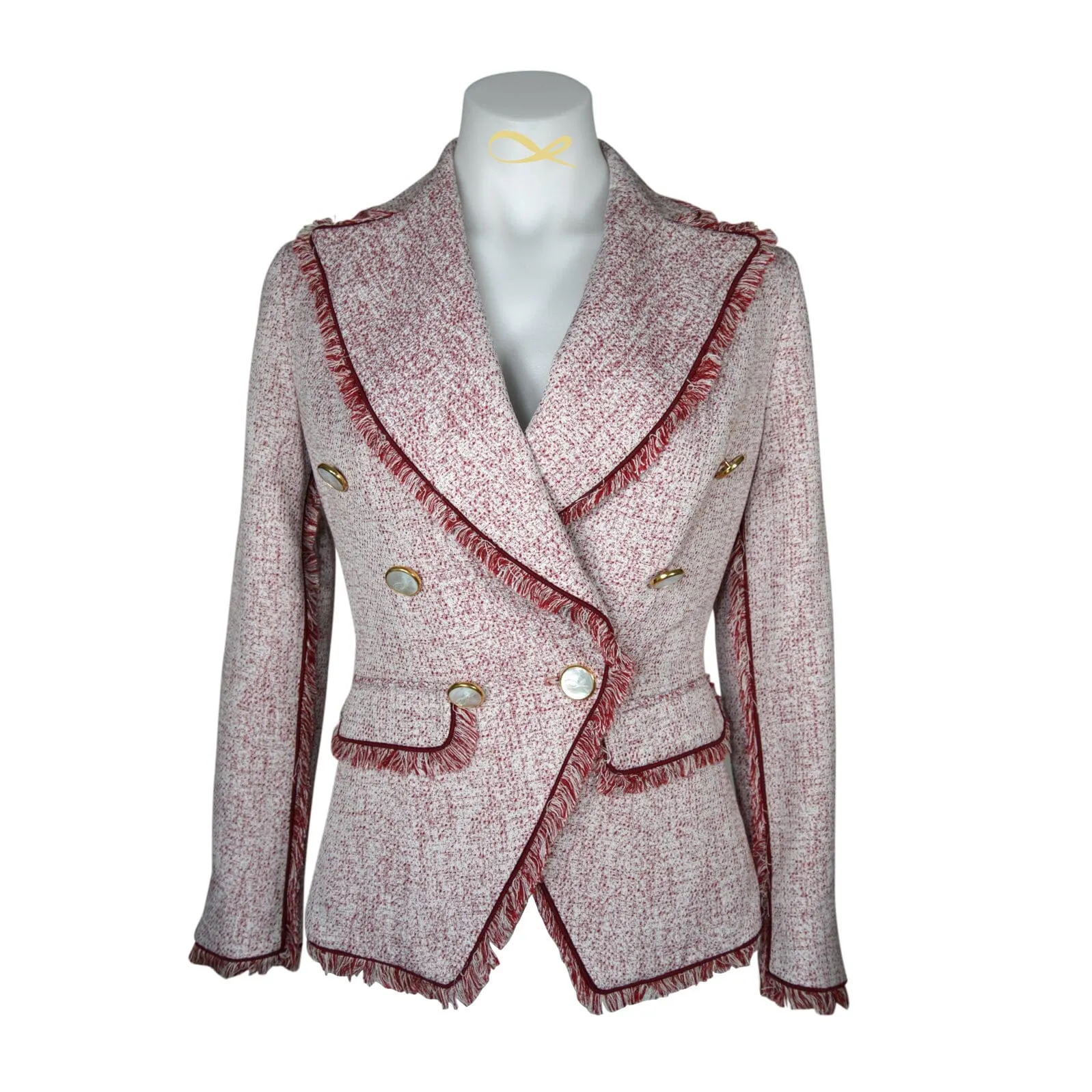 Rose Paglia D’Oro Double Breasted Jacket
