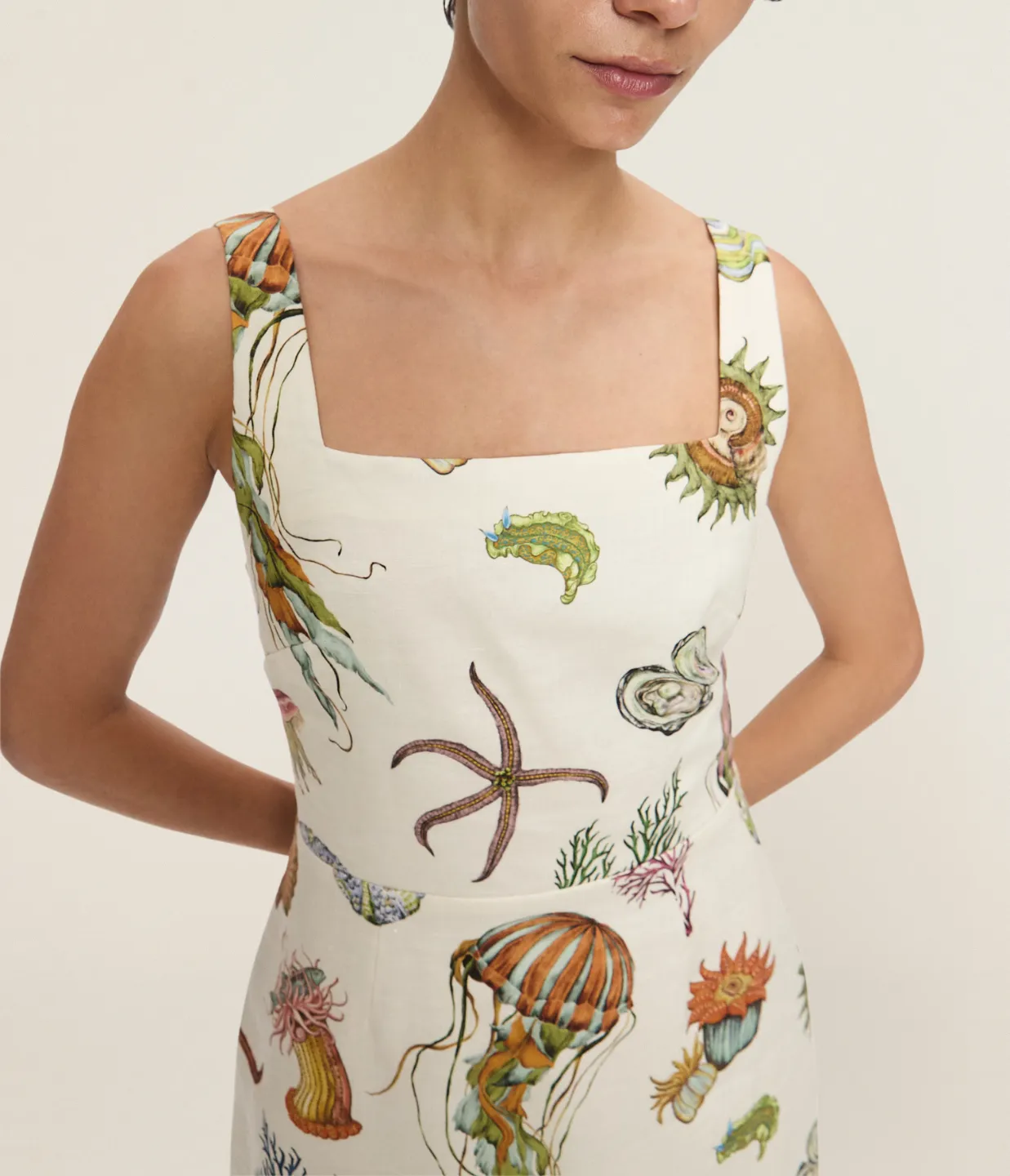 Sea Mini Dress in Cream