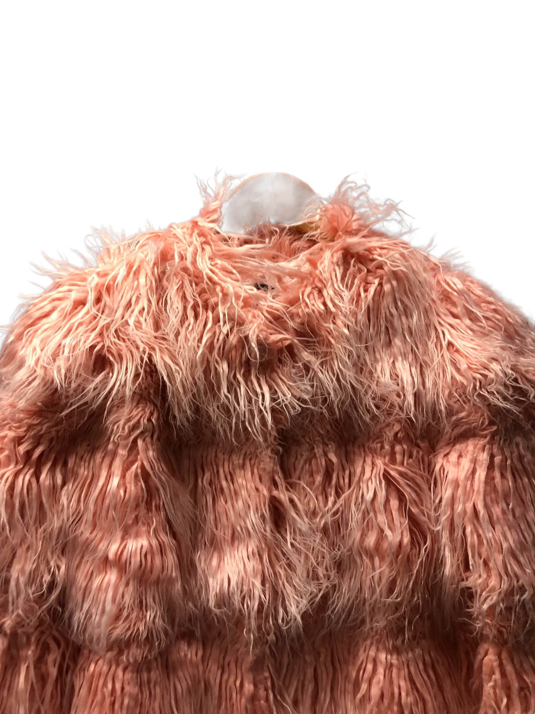 Shag Faux Fur Pink Coat