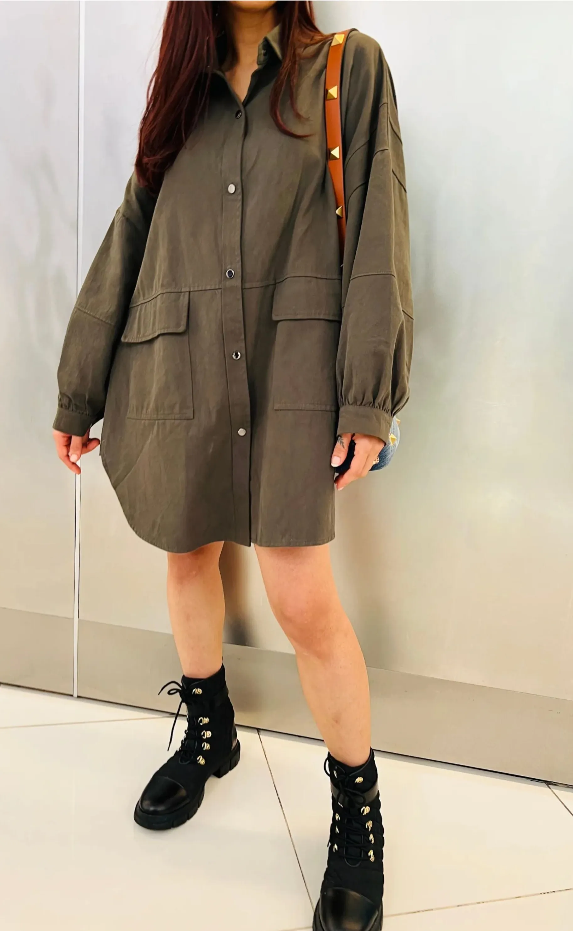 Shamrock Oversized Shirt Dress
