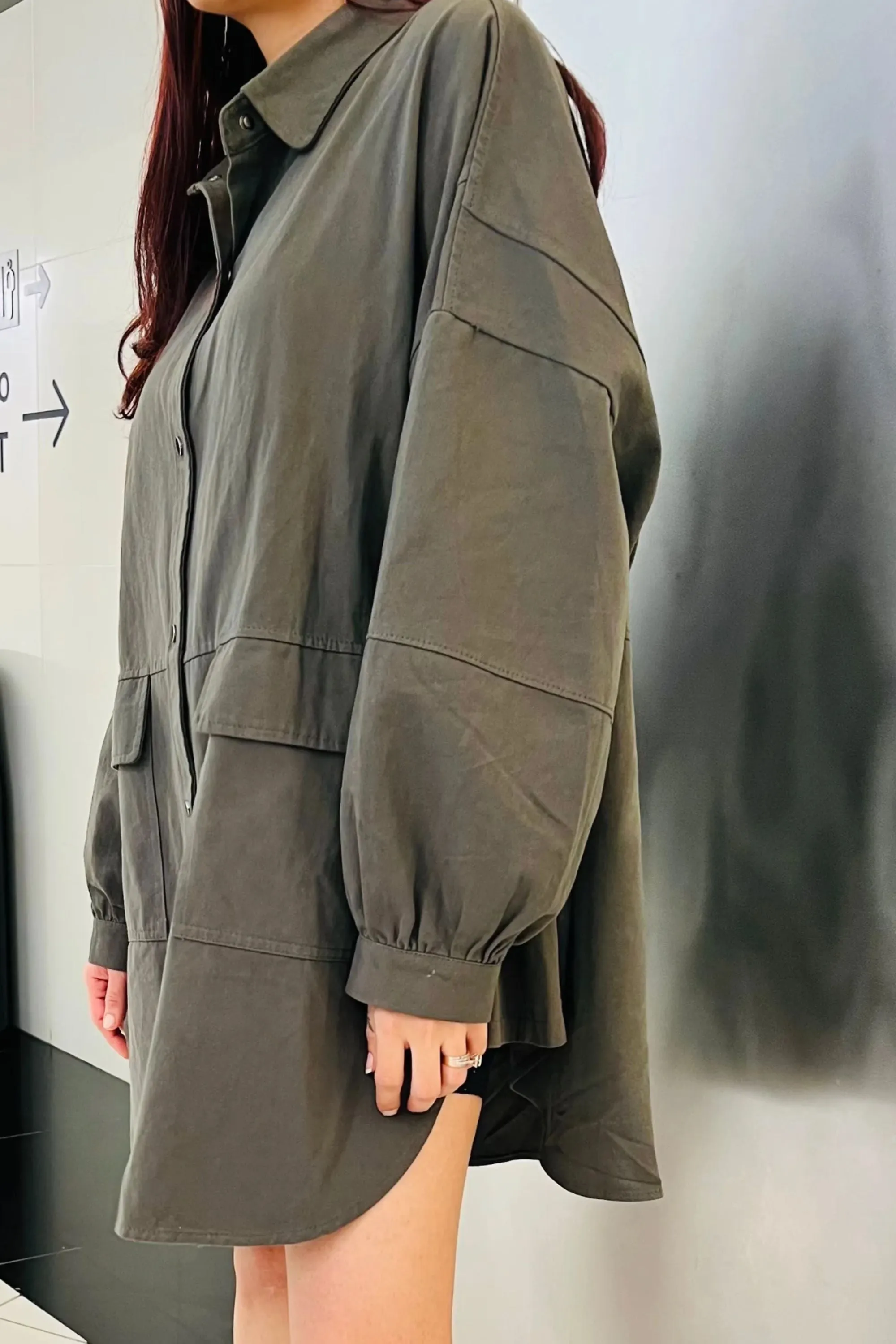 Shamrock Oversized Shirt Dress