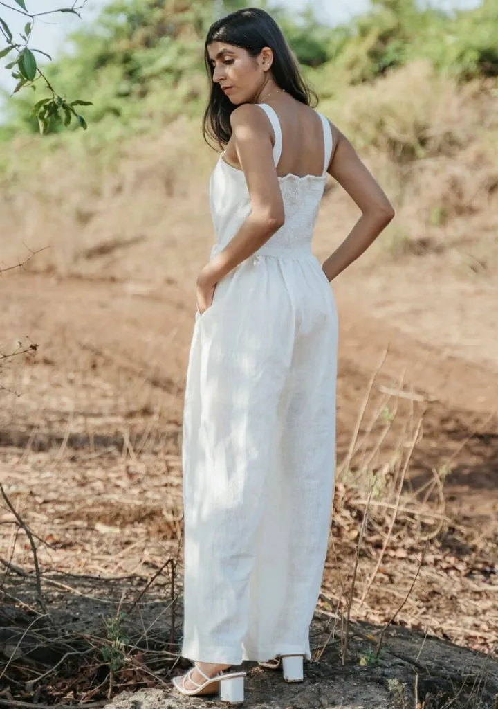 Strap Back Long Jumpsuit