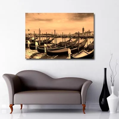 Sunset Gondolas - Venice Canvas