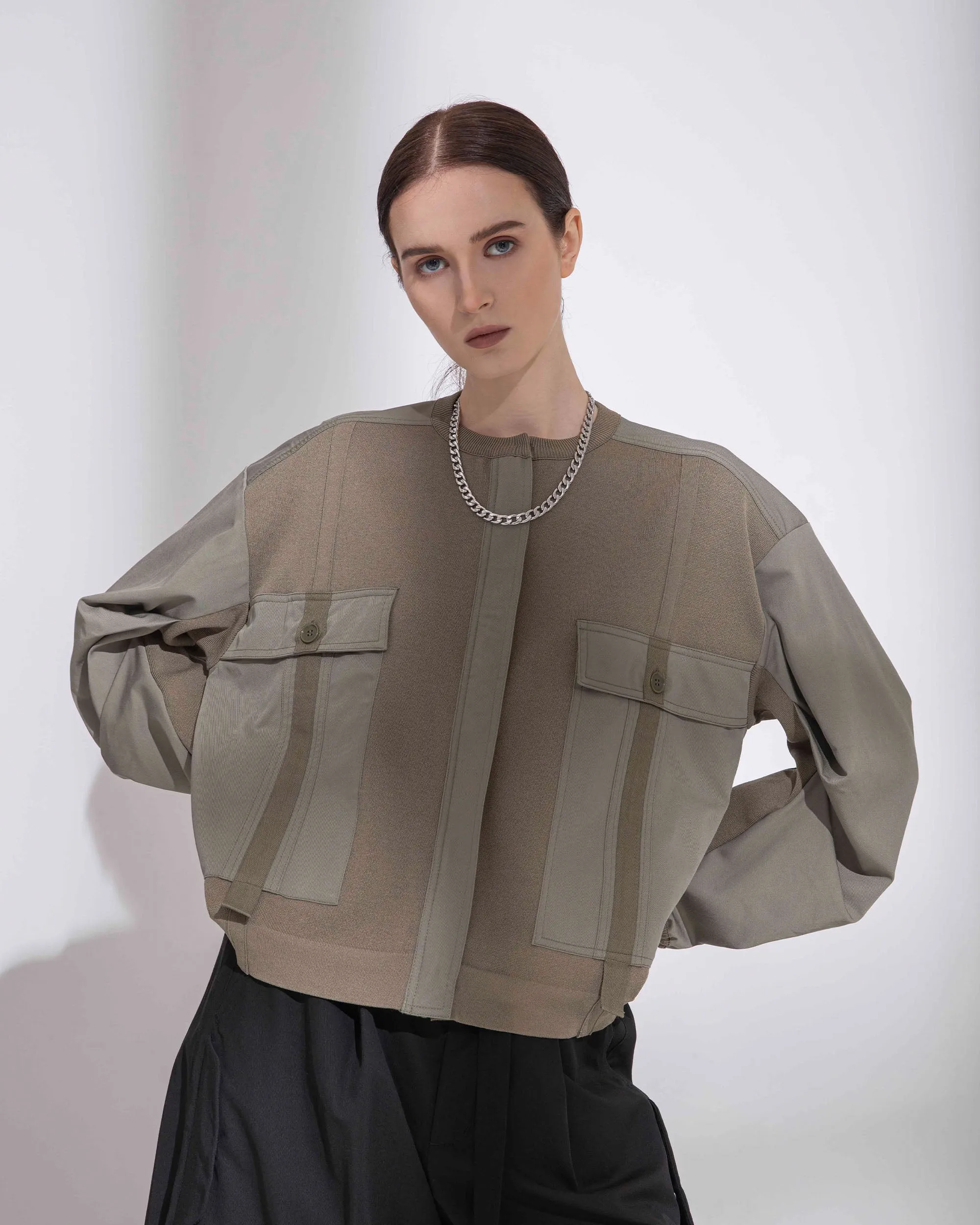 Tape Deco Big Pocket Jacket