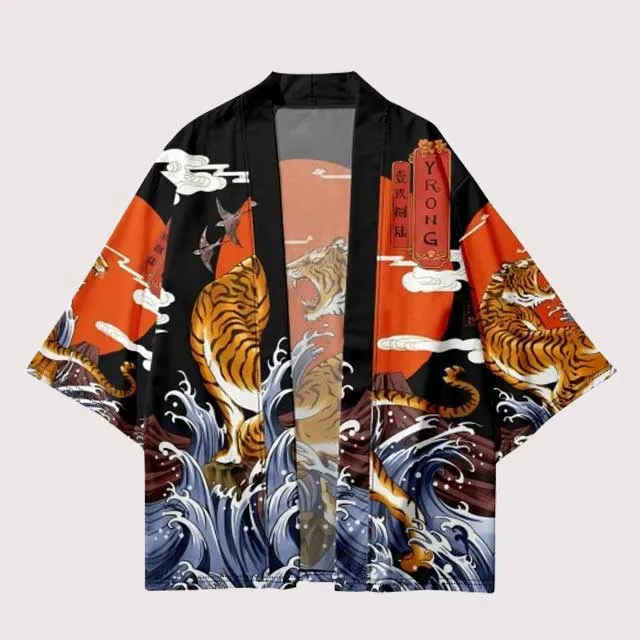 Tiger Short Kimono
